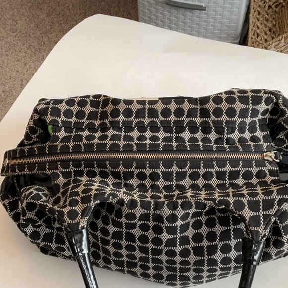 Vintage Kate Spade Stylish Black and White Tote Bag - Picture 7 of 11